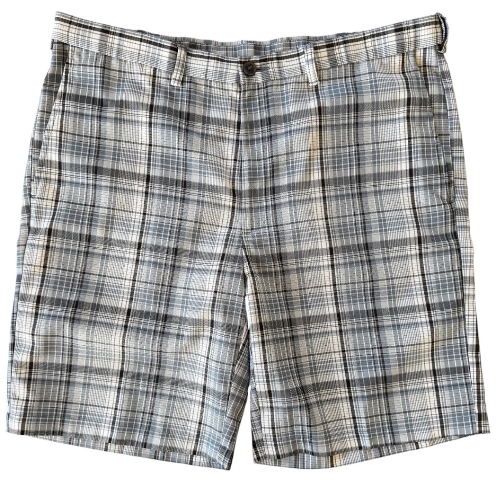 Haggar Clothing Athletic Golf Short Men's Size 38"Multicolor‎ Plaid Polyester